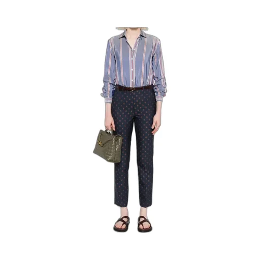 Geometric-Printed Trousers