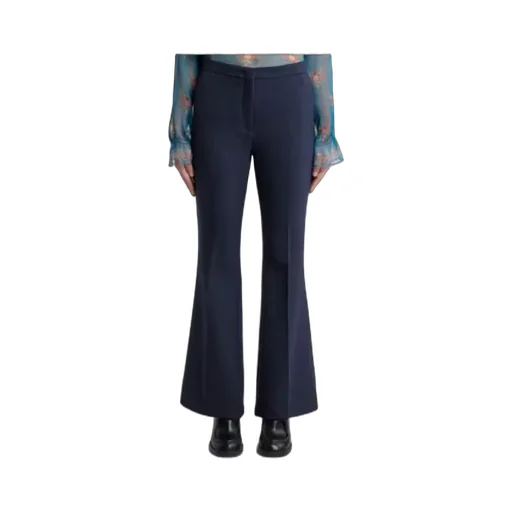 Flared Tricotine Trousers