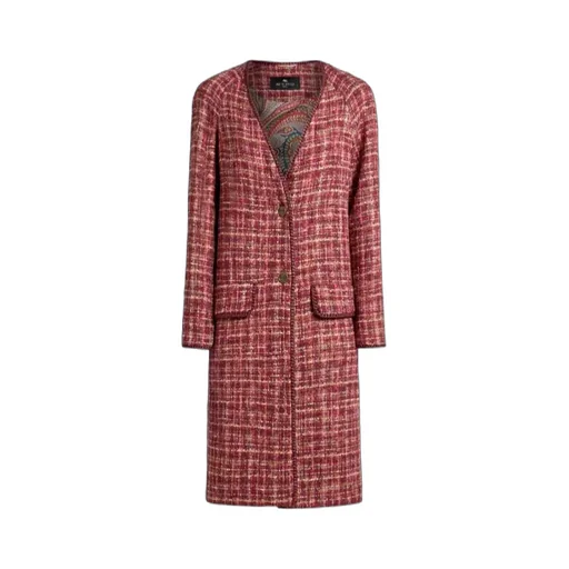 Tweed Single-Breasted Coat