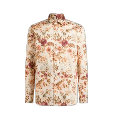 Cotton Shirt With All-Over Floral Print