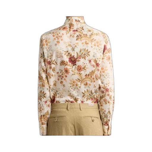 Cotton Shirt With All-Over Floral Print