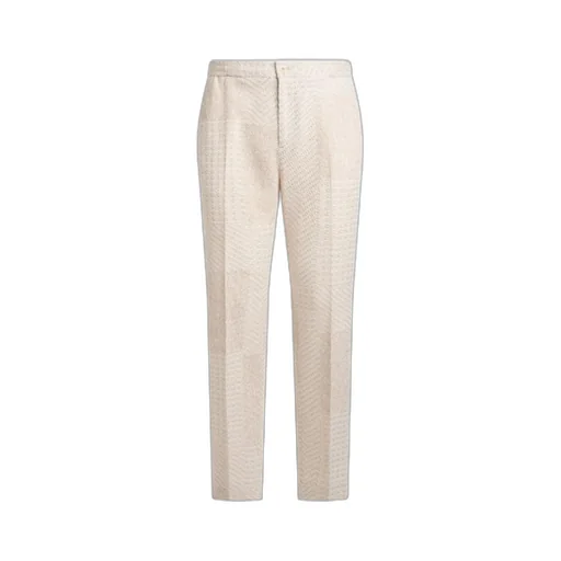 Wool-Blend Patchwork Trousers