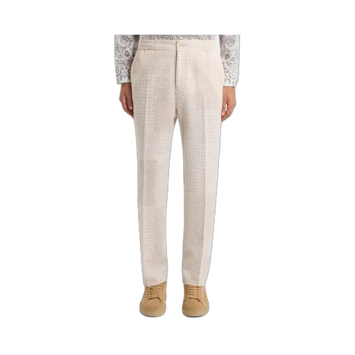 Wool-Blend Patchwork Trousers