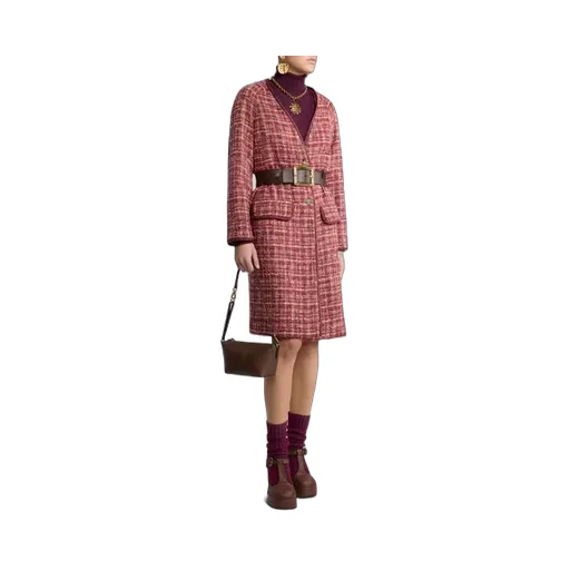 Tweed Single-Breasted Coat