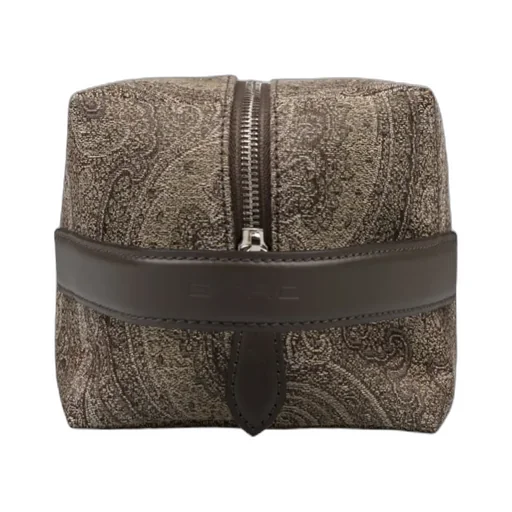 Paisley Pattern Zipped Clutch Bag