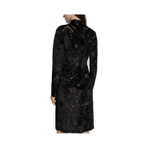 Mock Neck Long-Sleeved Dress