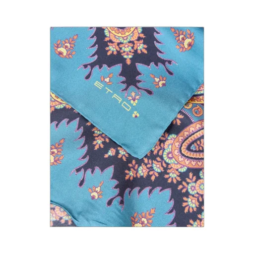 Silk Scarf With Placed Print