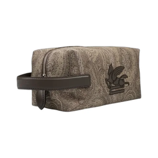 Paisley Pattern Zipped Clutch Bag