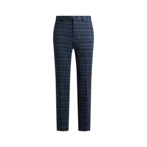 Check Jersey Trousers