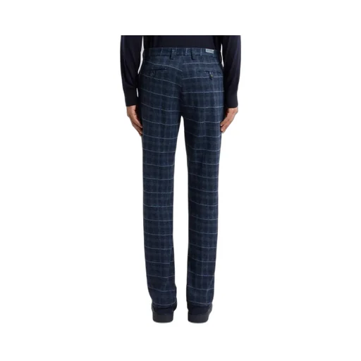 Check Jersey Trousers