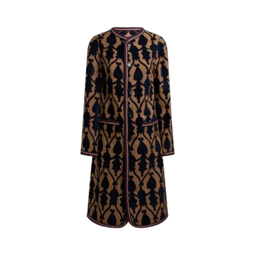 Reversible Chenille Jacquard Coat