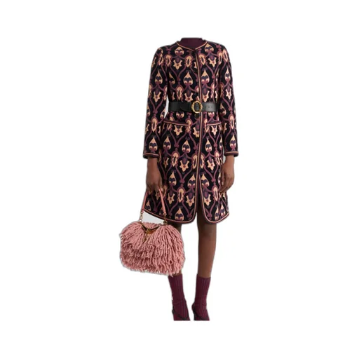 Reversible Chenille Jacquard Coat