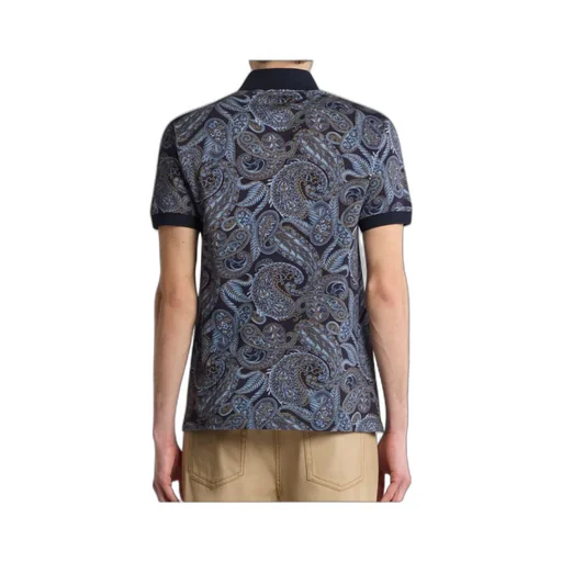 Cotton Polo Shirt With Paisley Print