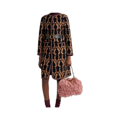 Reversible Chenille Jacquard Coat