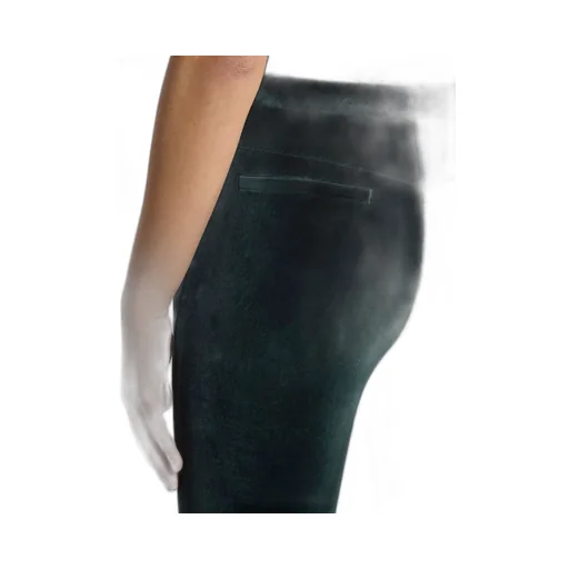 Velvet Flared-Leg Trousers
