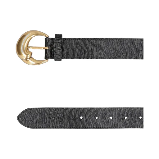 Paisley Buckle Leather Belt