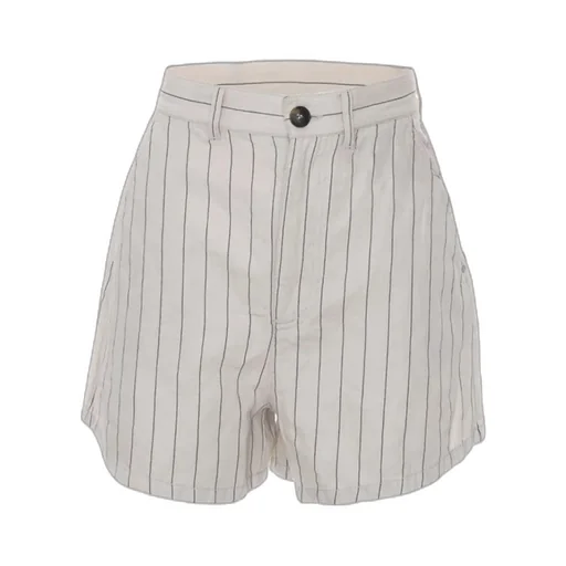 Striped High-Waisted Shorts
