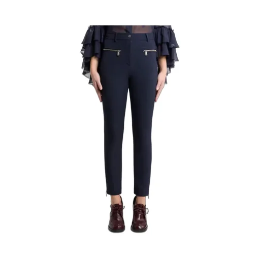 Slim-Fit Trousers With Zip