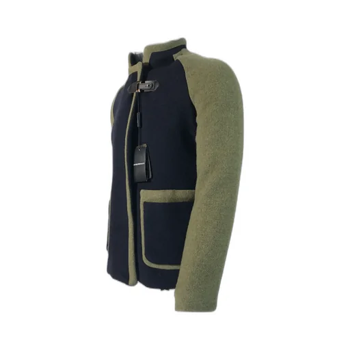 Spliced Long-Sleeved Casual Jacket
