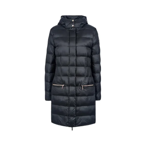 Quilted Down Coat With Hood
