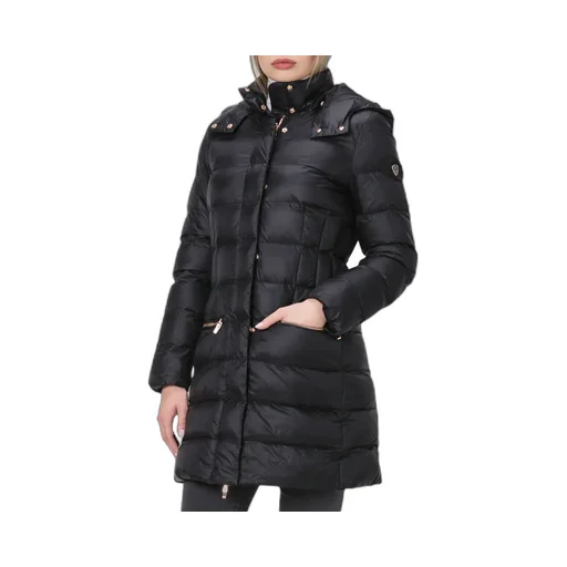 Quilted Down Coat With Hood