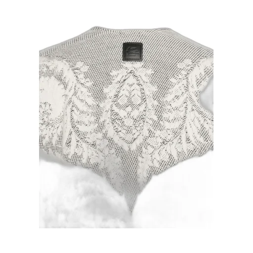 Paisley-Pattern Fringed Poncho