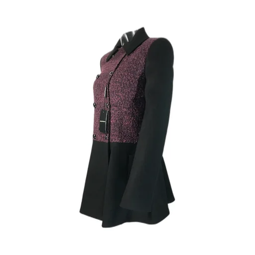 Long-Sleeved Spliced Coat