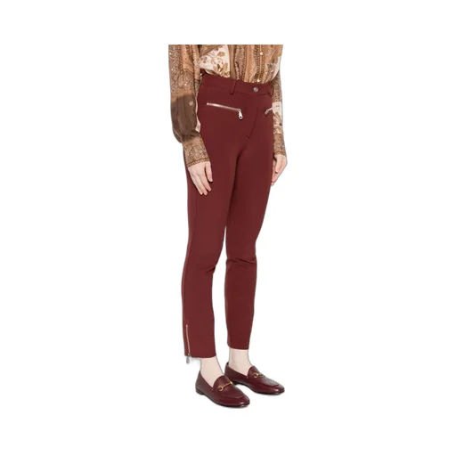 Slim-Fit Trousers With Zip
