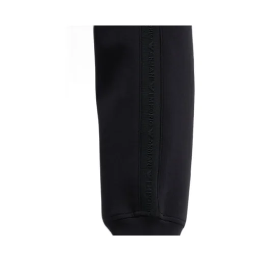 Elasticated Waistband Tapered-Leg Track Pants