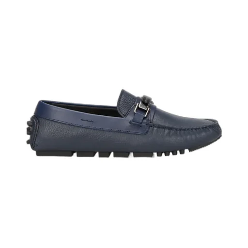 Logo-Plaque Slip-On Driving Loafers