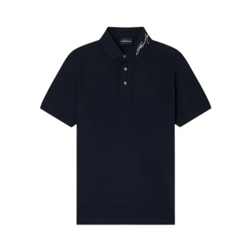 Embroidered-Signature Polo Shirt