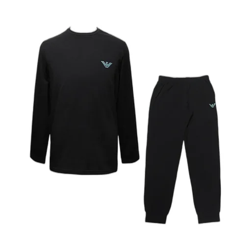 Logo Print T-Shirt Sweatpants Two-Piece Set