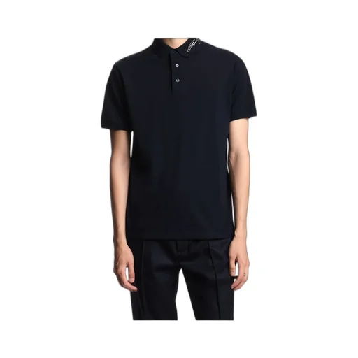 Embroidered-Signature Polo Shirt