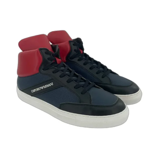 Splice And Lace High-Top Skate Shoes