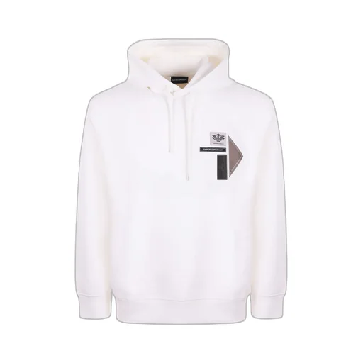Logo Patch Drawstring Hoodie