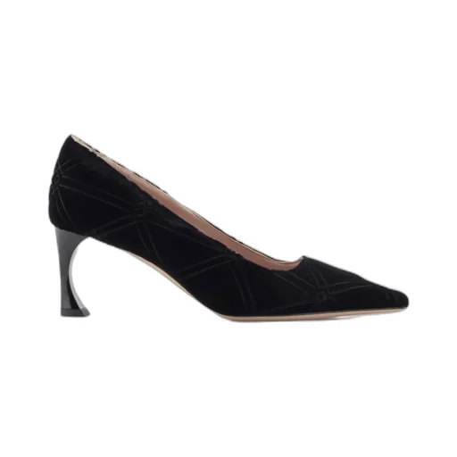 Quilted Pointed-Toe Pumps