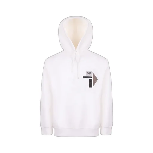 Logo Patch Drawstring Hoodie