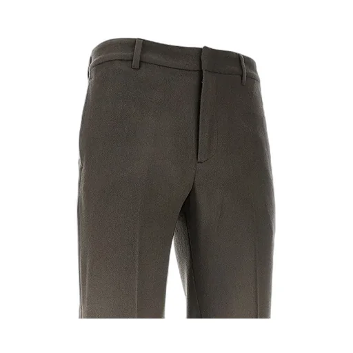 Mid Rise Tapered Leg Trousers