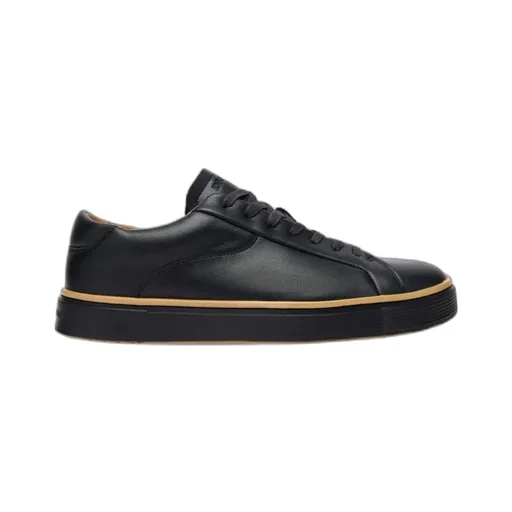 Leather Lace-Up Sneakers