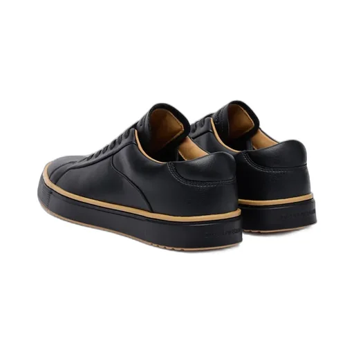 Leather Lace-Up Sneakers