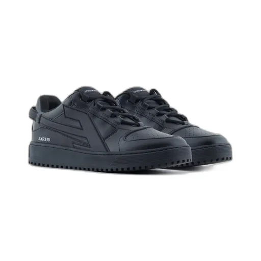 Maxi-Logo Leather Sneakers