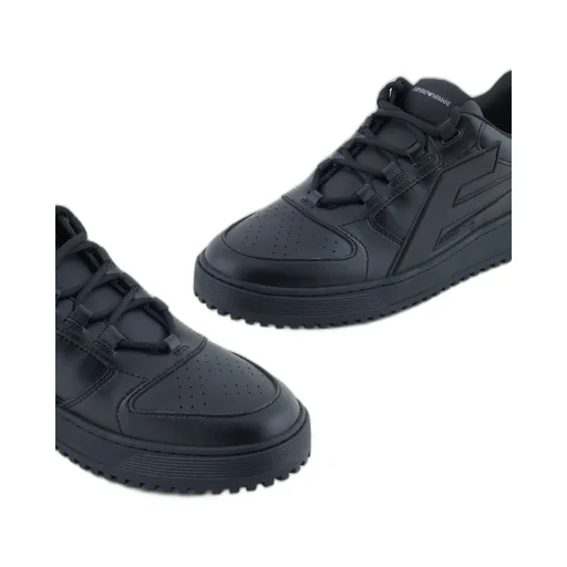 Maxi-Logo Leather Sneakers