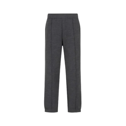 Wool-Blended Knitted Jogging Pants