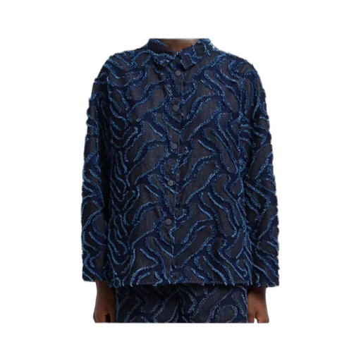 Frayed-Pattern Jacket