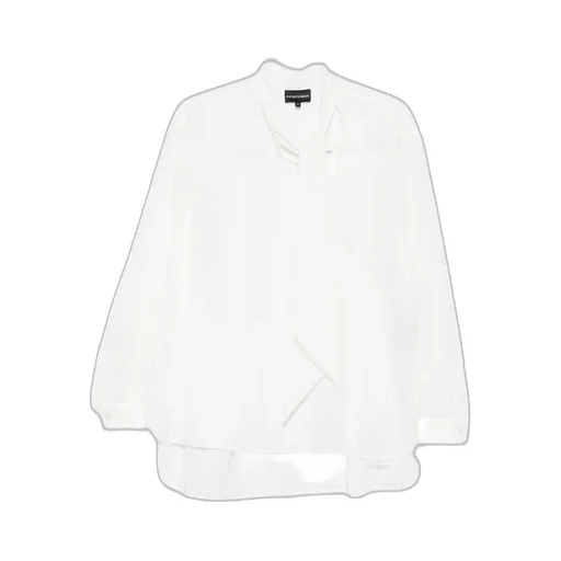 Long Sleeved Bow Embellished Blouse