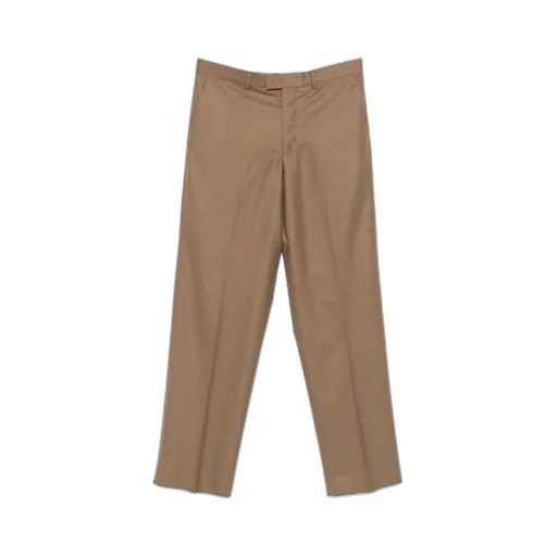 Pressed-Crease Front-Fastening Trousers