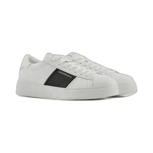 Panelled Lace-Up Sneakers