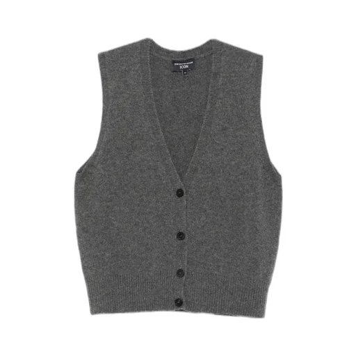 Button-Front Cashmere Vest