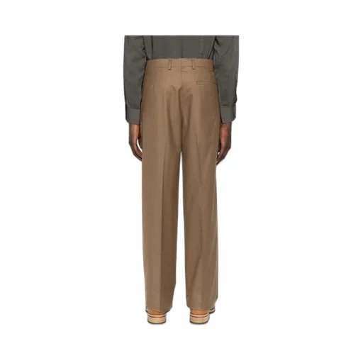 Pressed-Crease Front-Fastening Trousers
