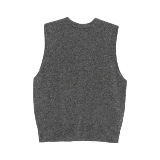Button-Front Cashmere Vest